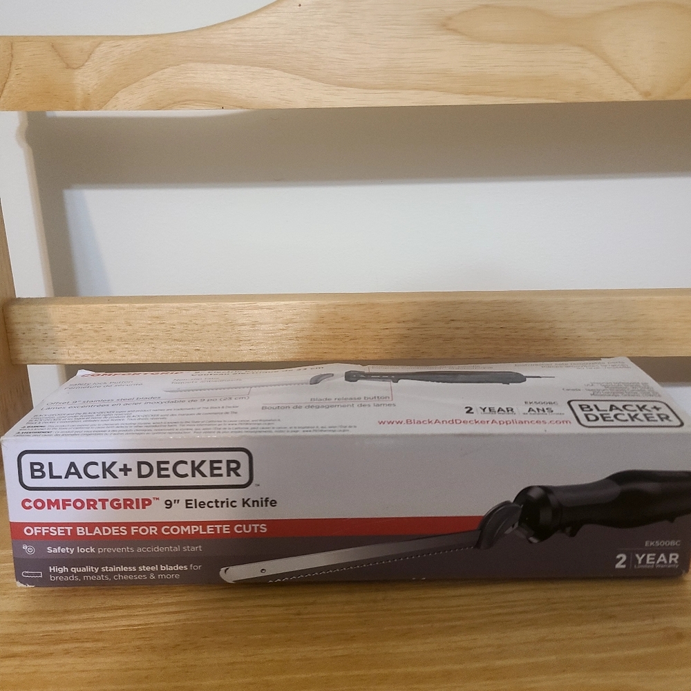 Black & Decker ComfortGrip Electric Knife - Black